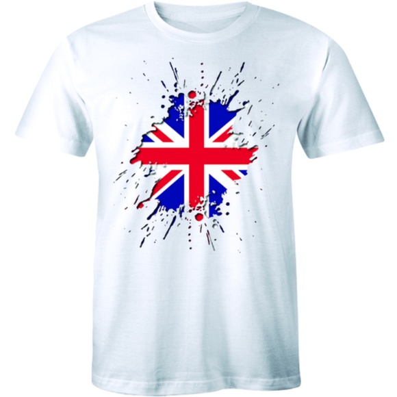 Torn Union Jack Flag Country British T-shirt Tee - Picture 1 of 3